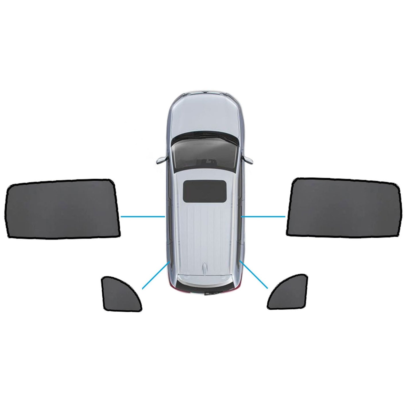 {{ Magnetic Sun Shades Suitable for Mercedes Benz GLB X247 20+  Windows Sun Blind }} - Buy Car Parts Online at {{ Kaka Auto Parts }}.