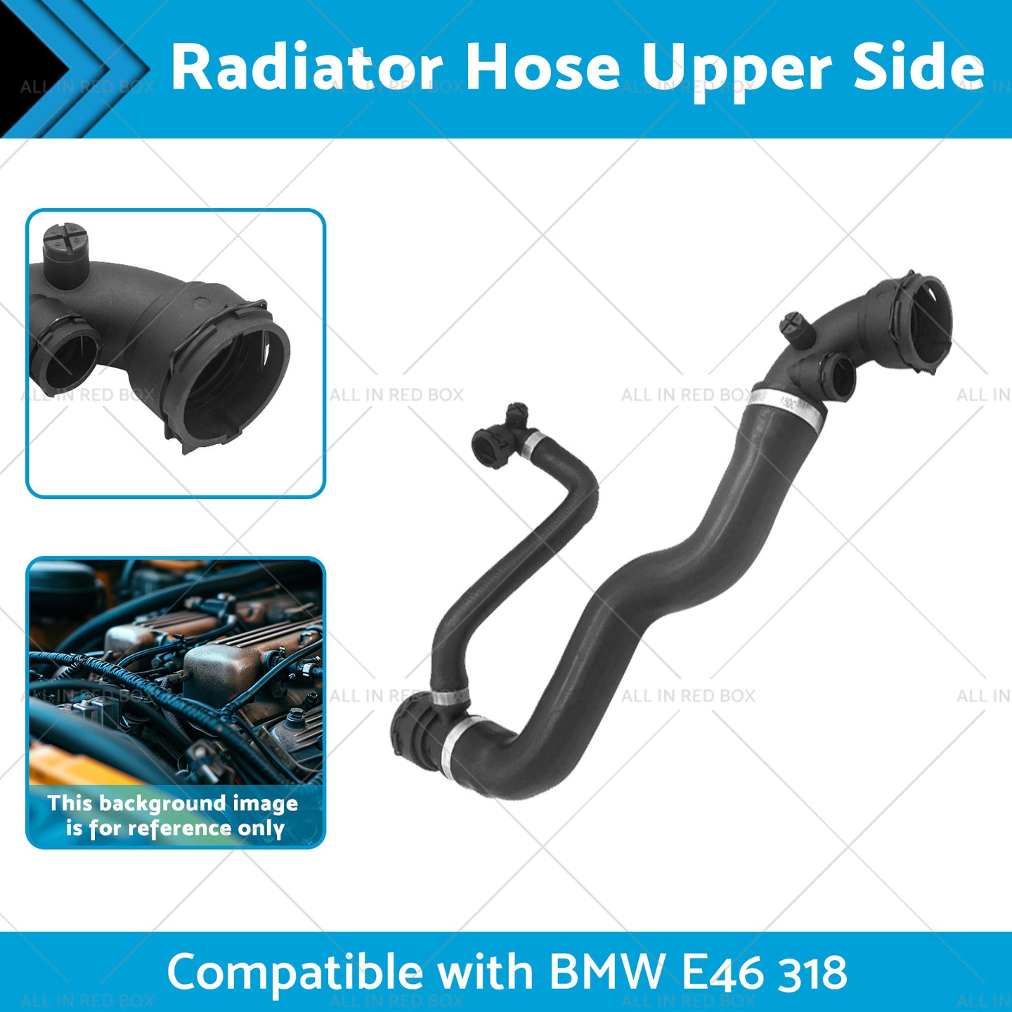 {{ 17127520668 17127507748 Radiator Hose Upper Side Suitable for BMW E46 318 01-05 }} - Buy Car Parts Online at {{ Kaka Auto Parts }}.