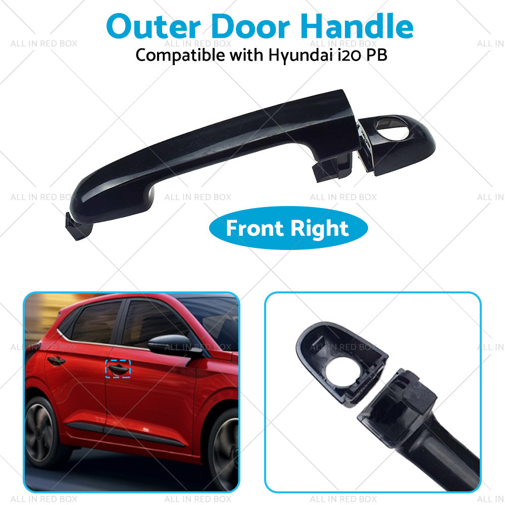 {{ Front Right Exterior Outer Door Handle Suitable for Hyundai i20 PB 2009-2015 }} - Buy Car Parts Online at {{ Kaka Auto Parts }}.