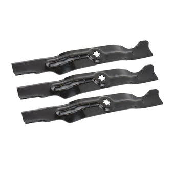 compare product 3x Blades Suitable For 50 Inch Cub Cadet MTD Ride On Mower 742-04053 942-04053B