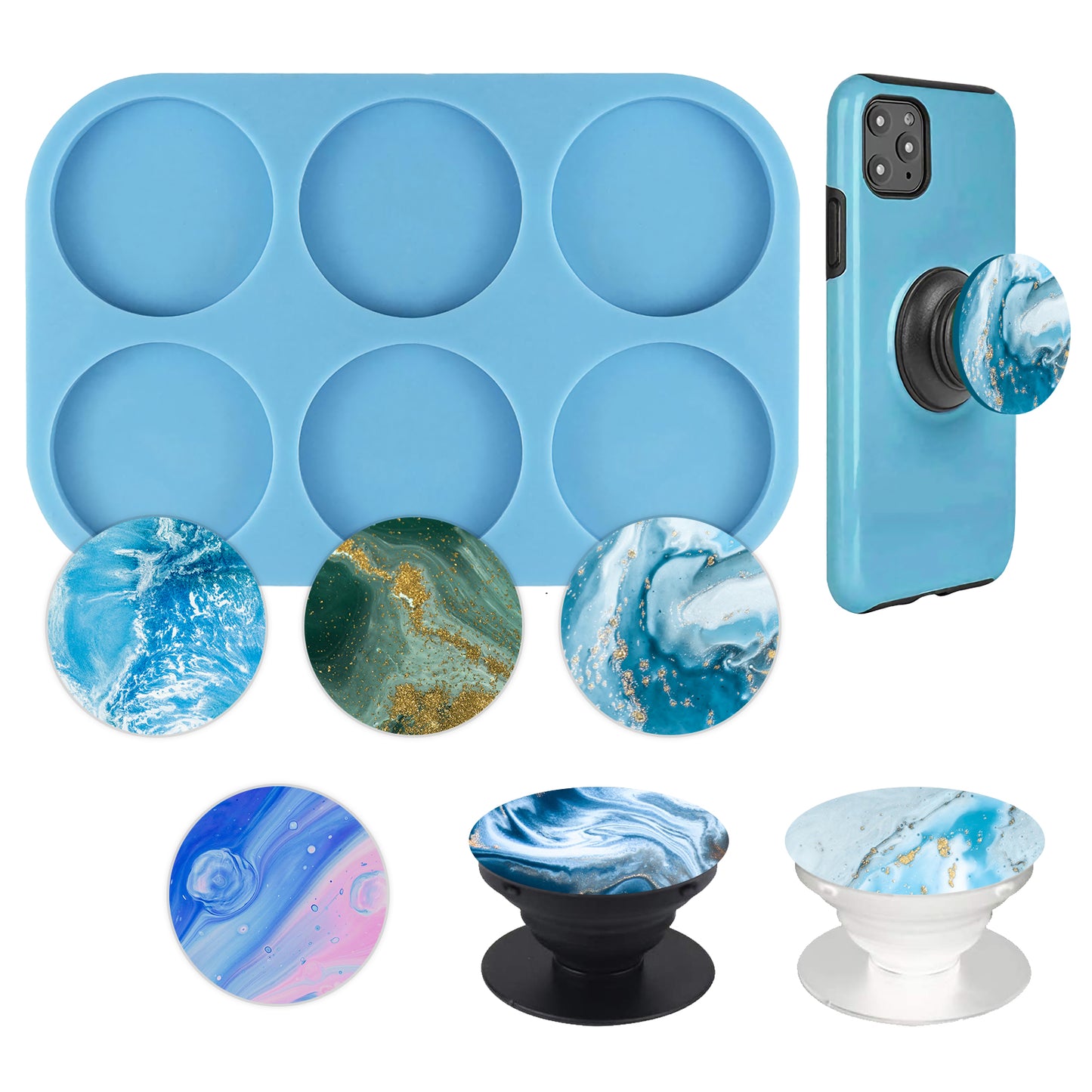 Snowflake Silicone Pendant Mold Making Jewelry Resin Necklace Mould Craft DIY 3D