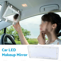 {{ Car Sun Visor LED Makeup Cosmetic Mirror Set with 3 Type Light Touch Screen New }} - Buy Car Parts Online at {{ Kaka Auto Parts }}.