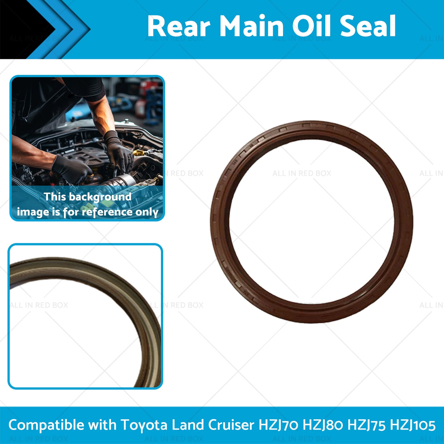 {{ Rear Main Oil Seal Suitable for Toyota Land Cruiser HZJ105 HZJ70 HZJ80 HZJ75 }} - Buy Car Parts Online at {{ Kaka Auto Parts }}.