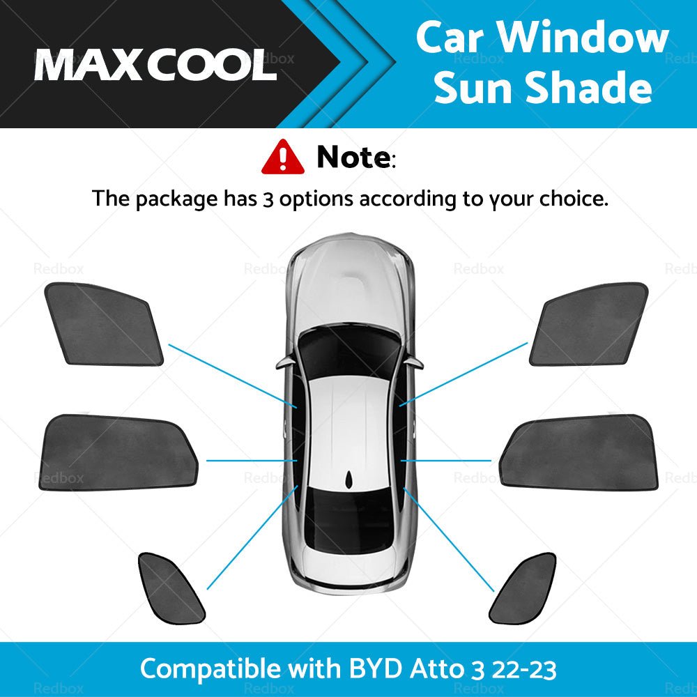{{ Magnetic Car Rear Port Window Sun Shade Blind Mesh Suitable For BYD Atto 3 22-24 }} - Buy Car Parts Online at {{ Kaka Auto Parts }}.