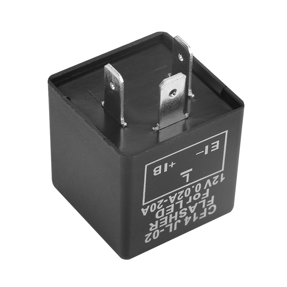 3 Pin LED Flasher Relay Unit 12V Suitable For Blinker Indicator Flash Positive Right Side