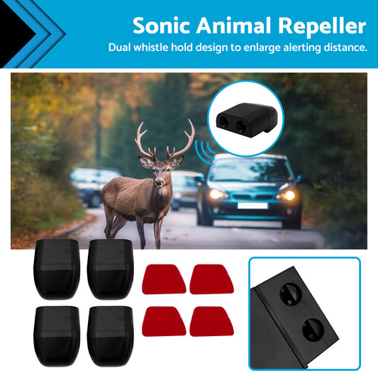 {{ 2 Pair Sonic Animal Repeller Shoo Whistle Deer Kangaroo 4WD Car Black }} - Buy Car Parts Online at {{ Kaka Auto Parts }}.
