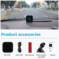 {{ Universal Car HUD Head Up Display LED Digital GPS Speedometer Overspeed Alarm }} - Buy Car Parts Online at {{ Kaka Auto Parts }}.