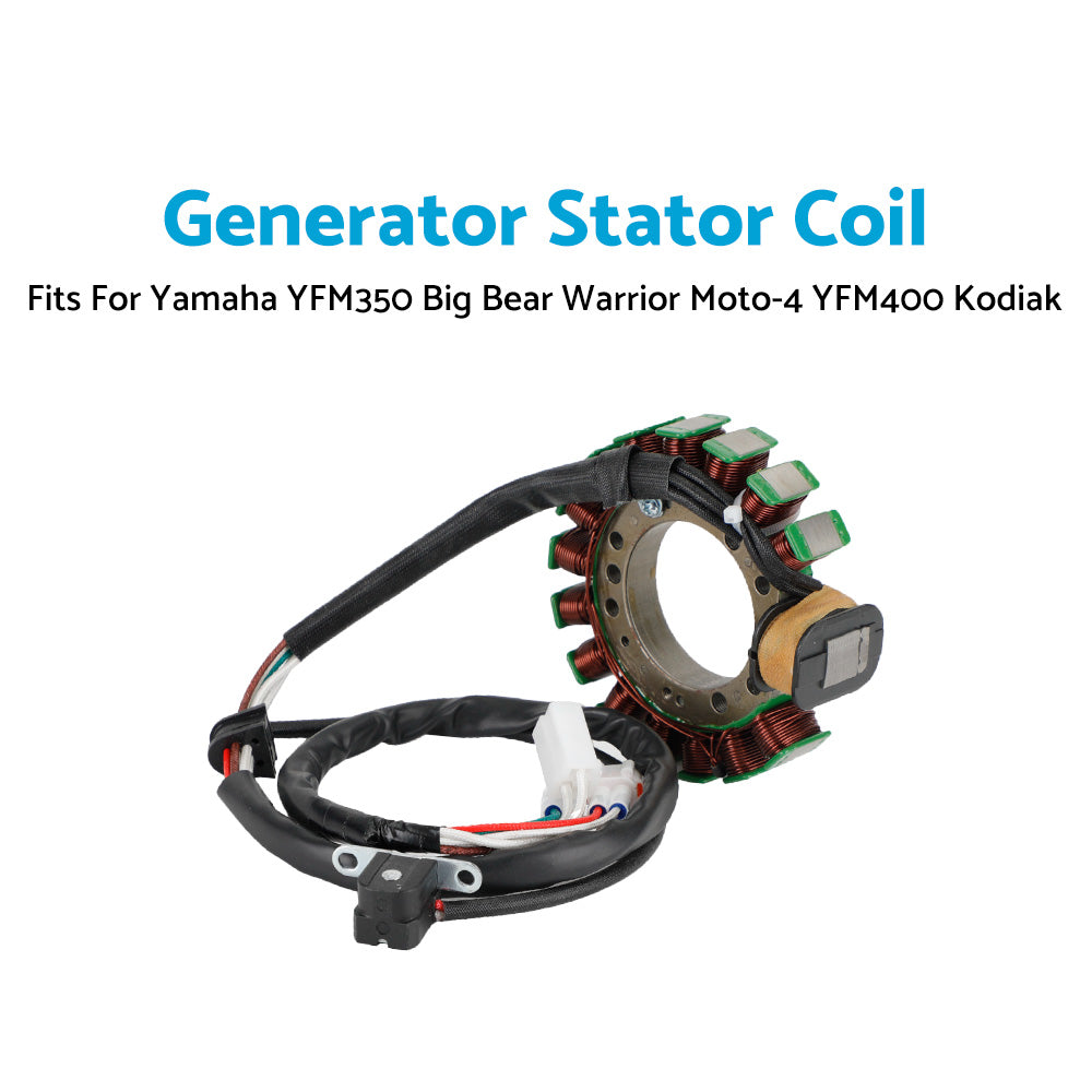 {{ Magneto Stator Generator For Yamaha YFM 350 Big Bear, Moto-4, Warrior 1995-2001 }} - Buy Car Parts Online at {{ Kaka Auto Parts }}.