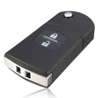 1x 2-Buttons Car Key Case Cover Shell Suitable For Mazda 3 5 6 RX7 RX8 BT50