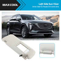 {{ Left Sun Visor w or  Mirror Passenger Side TDY1-69-320 For Mazda CX-9 2010-2015 }} - Buy Car Parts Online at {{ Kaka Auto Parts }}.