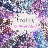 {{ 24 * 20ml Colors Glitter Pigment Debris Resin Epoxy Dream Flash Powder Crafts }} - Buy Car Parts Online at {{ Kaka Auto Parts }}.