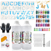Epoxy Resin 1:1 AB Kit Craft Coating UV Color Pigment Paste Liquid Silicone Mold