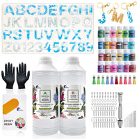 Epoxy Resin 1:1 AB Kit Craft Coating UV Color Pigment Paste Liquid Silicone Mold
