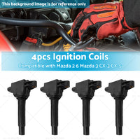 {{ 4x Ignition Coil Suitable for Mazda 2 6 Mazda 3 SP20 SP25 CX-3 CX-5 CX-9 }} - Buy Car Parts Online at {{ Kaka Auto Parts }}.