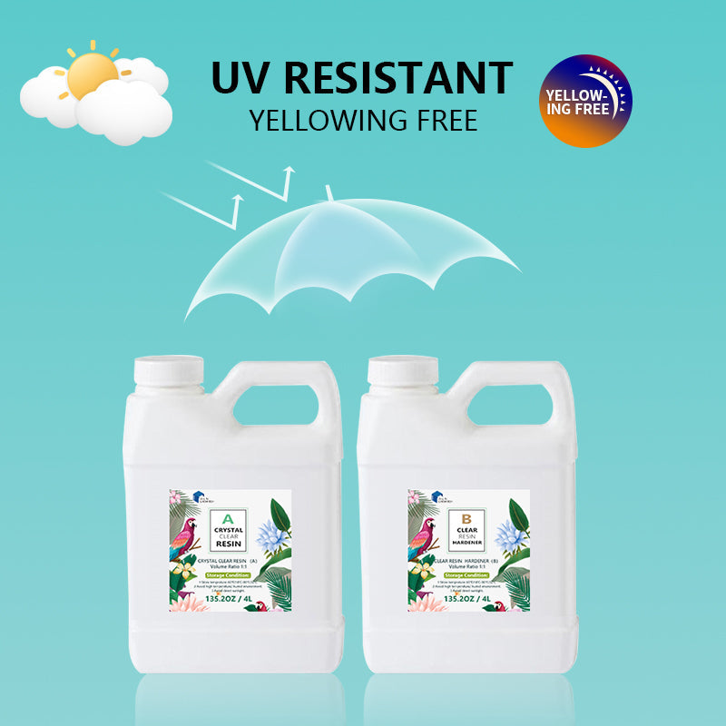 {{ 8Ltr Epoxy Resin 1:1 AB Kit Art DIY UV Crafts Glass & Water Clear Epoxy Coating }} - Buy Car Parts Online at {{ Kaka Auto Parts }}.