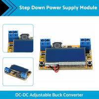 {{ DC-DC Adjustable Buck Converter Step Down Power Supply Module LCD with Shell }} - Buy Car Parts Online at {{ Kaka Auto Parts }}.