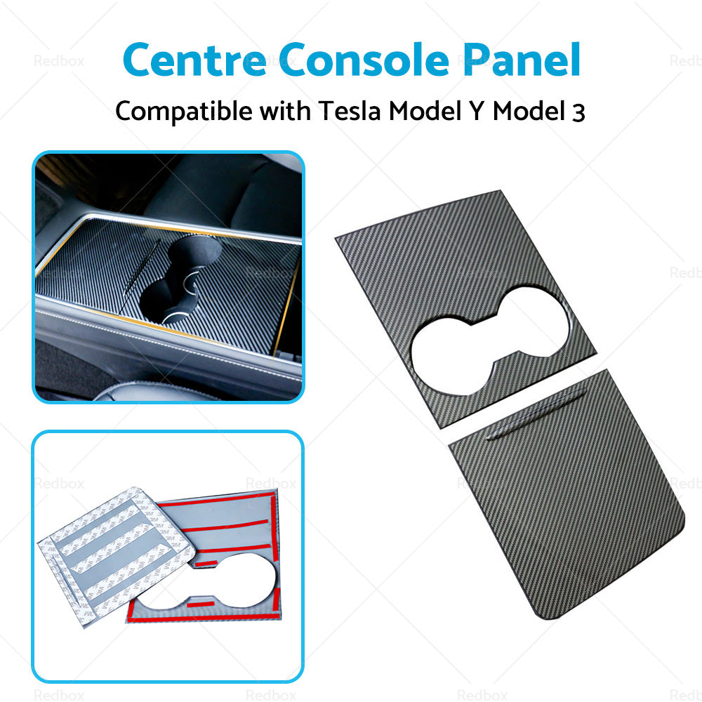 {{ Carbon Fiber Style Center Control Panel Wrap Suitable for Tesla Model Y Model 3 }} - Buy Car Parts Online at {{ Kaka Auto Parts }}.