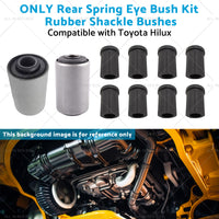 {{ Rear Spring Eye Bush Kit Rubber Shackle Bushes Suitable for 91-04 Toyota Hilux }} - Buy Car Parts Online at {{ Kaka Auto Parts }}.