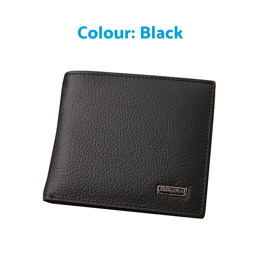 Mens Leather Wallet Cowhide Coin Purse Wallet Multiple Card Slots New AU