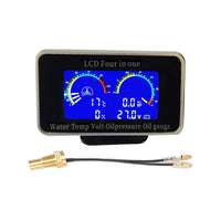 {{ 4-in-1 Car LCD Meter Digital Oil Pressure Voltage Water Temperature Fuel Gauge }} - Buy Car Parts Online at {{ Kaka Auto Parts }}.