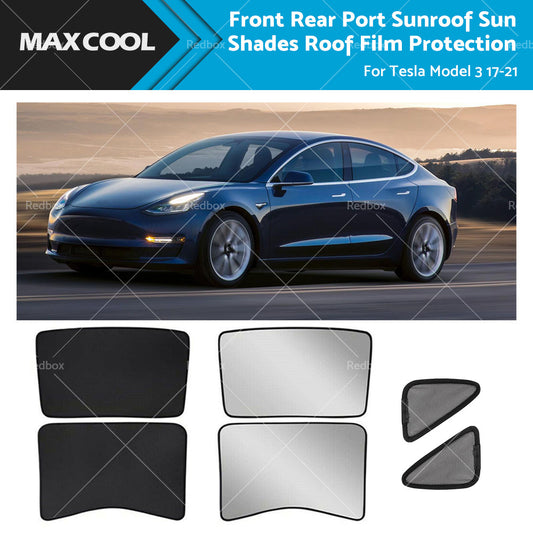 {{ Front Rear Port Sunroof Sun Shades Roof Film Protection for Tesla Model 3 17-21 }} - Buy Car Parts Online at {{ Kaka Auto Parts }}.