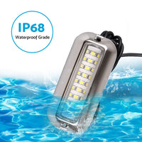 2x Blue 27LED Underwater Marine Transom Boat Light 316 Stainless Steel Pontoon