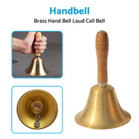{{ Brass Hand Bell Loud Call Bell Handbell Desk Ringbell for Wedding Festival }} - Buy Car Parts Online at {{ Kaka Auto Parts }}.