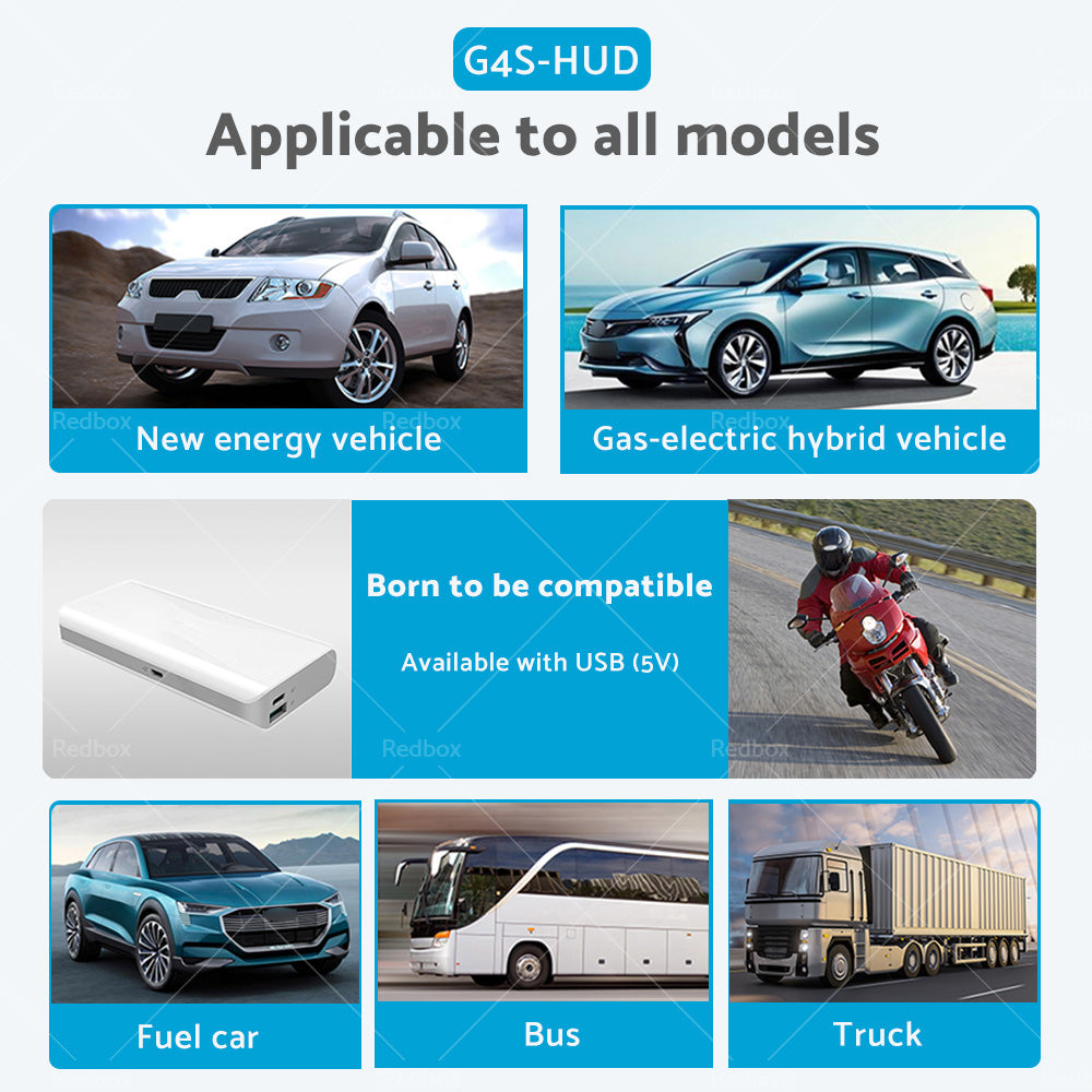 {{ Universal Car HUD Head Up Display LED Digital GPS Speedometer Overspeed Alarm }} - Buy Car Parts Online at {{ Kaka Auto Parts }}.