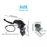 19 RCS CNC Motorcycle Set Brake Master Cylinder Cable Clutch Radial Brake Pump