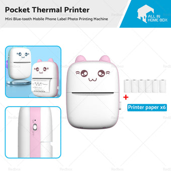 compare product Pocket Thermal Printer Mini Blue-tooth Mobile Phone Label Photo Printing Machine