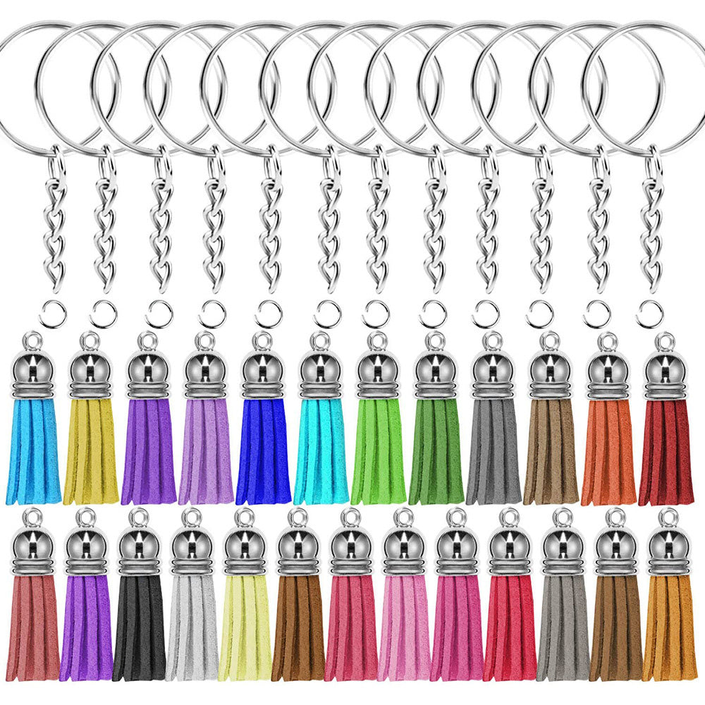 Bulk Keychain Ornament Set 150PCS Sublimation Blank Keychains Suitable For Crafts & Jewelry