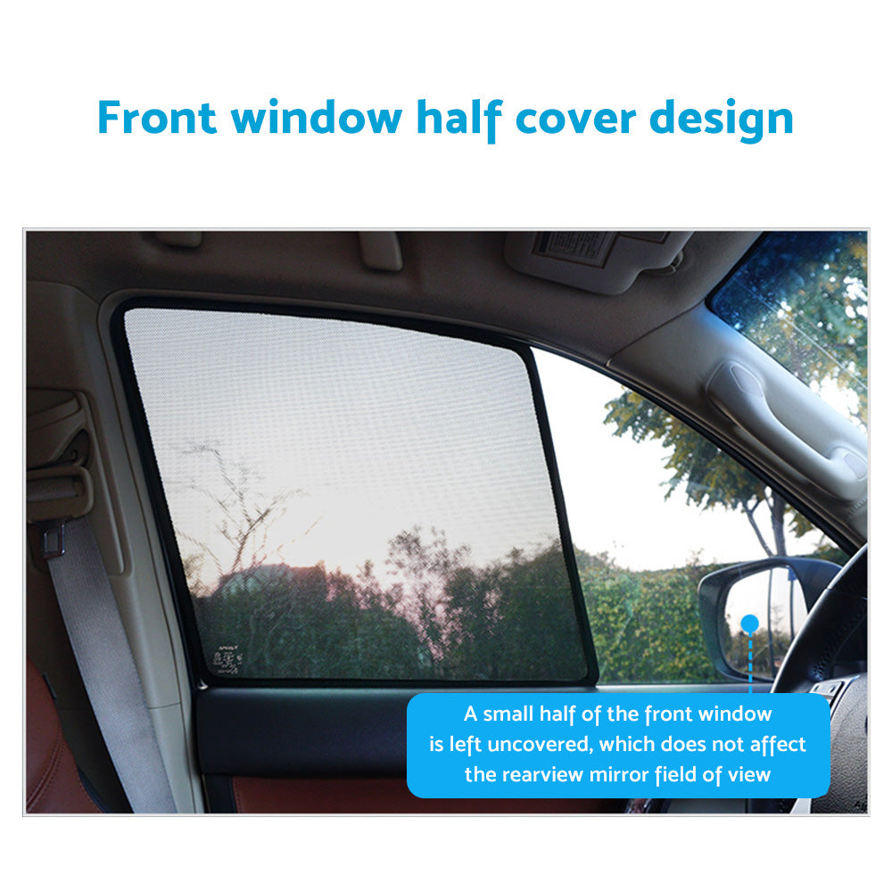 6x Foldable Window Mesh Sun Shades Suitable For Toyota Prado 120 2003-2009