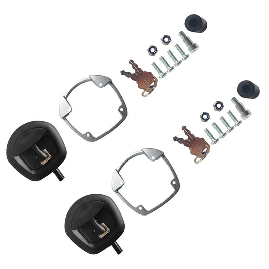 2x Whale Tail T Handle Compression Lock Latch Suitable For Ute Canopy Trailer Toolbox