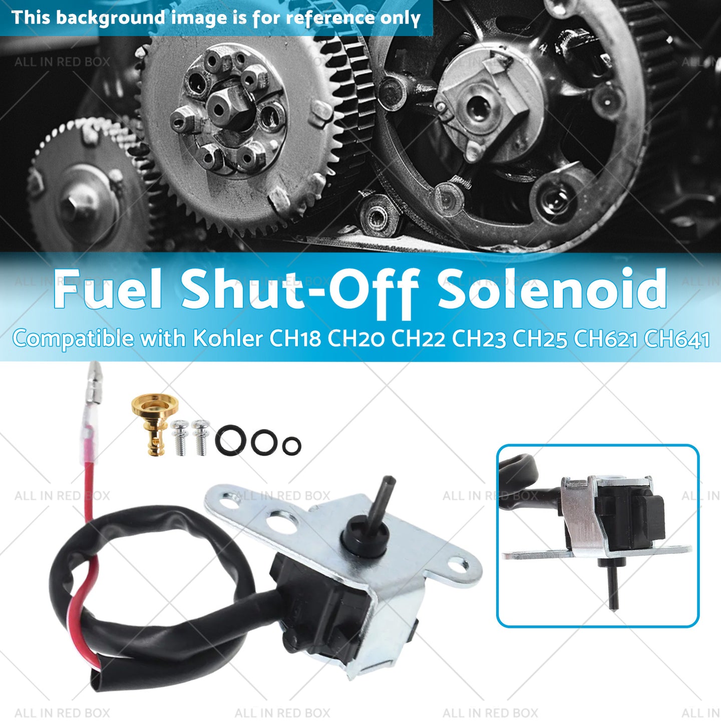 {{ Fuel Shut-Off Solenoid Suitable for Kohler CH621 CH641 CH18 CH20 CH22 CH23 CH25 }} - Buy Car Parts Online at {{ Kaka Auto Parts }}.