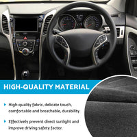 Non-Slip Dash Mat Suitable For Hyundai i30 Hatch 2012-2017 Black Dashboard Cover