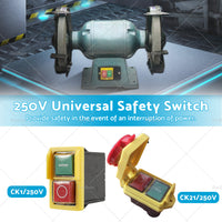 {{ 250V Universal Safety Emergency Switch Waterproof Dustproof Switch CK1 or CK21D }} - Buy Car Parts Online at {{ Kaka Auto Parts }}.