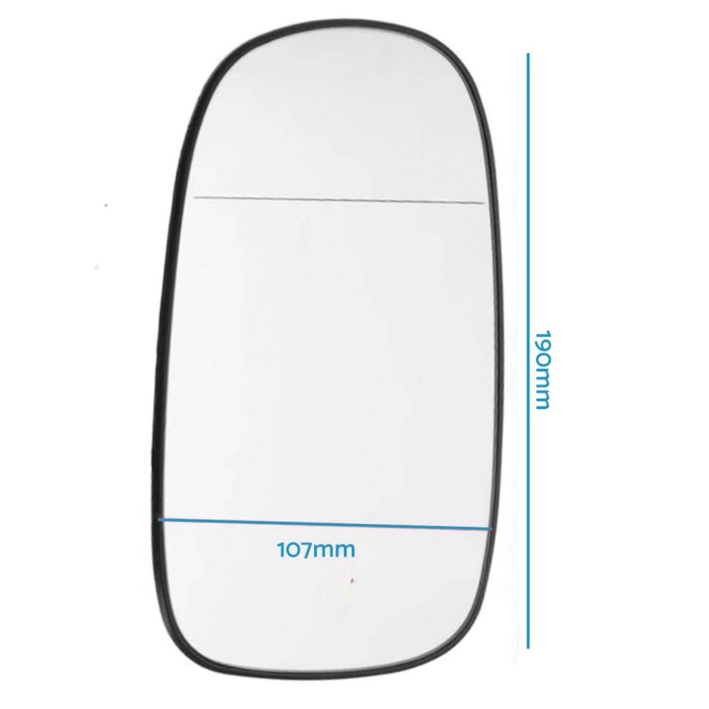 {{ Mirror Glass with heated Right Hand Driver Side Suitable for Saab 93 9-3 9-5 }} - Buy Car Parts Online at {{ Kaka Auto Parts }}.