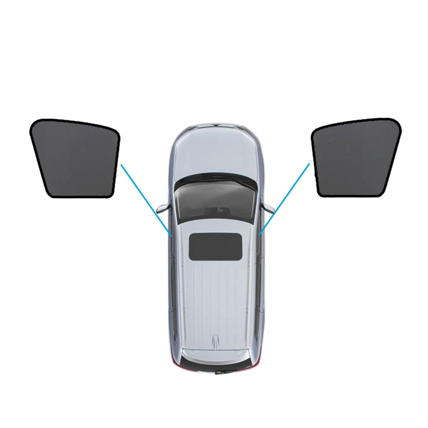 {{ Magnetic Mesh Sun Blind Shades Suitable for Audi Q5 8R 2009–2016 On Front Rear }} - Buy Car Parts Online at {{ Kaka Auto Parts }}.