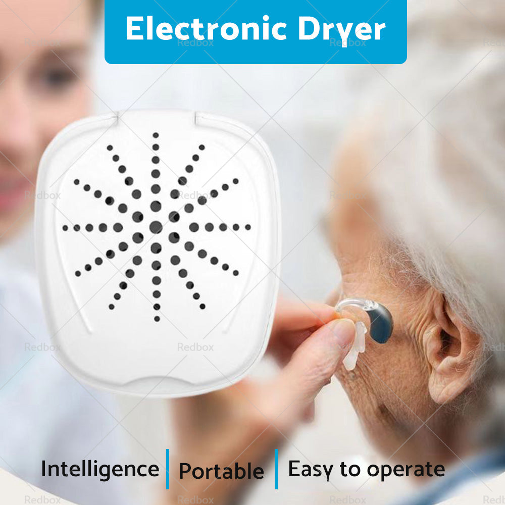 D-Dry+ Electronic Hearing Aid Dryer ¨C For Cleaning, Drying & Storing Hearing Aids