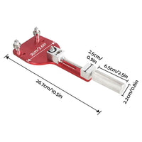 Car Oil Filter Cutter Tool Filter Cutting Range 2-3/8in - 5in Aluminum Alloy Red