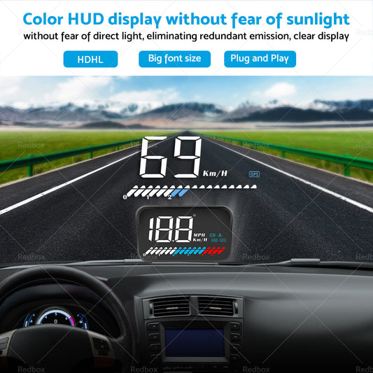 {{ Head Up Display Car Universal OBD GPS Dual System 3. 5inch HUD Speed Alarm Voltage }} - Buy Car Parts Online at {{ Kaka Auto Parts }}.