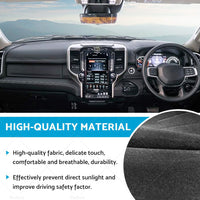 {{ Dash Mat Suitable For Dodge RAM 5th Gen DT 1500 2500 3500 2020-2022 Non-Slip }} - Buy Car Parts Online at {{ Kaka Auto Parts }}.