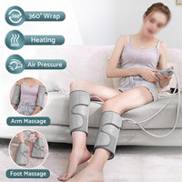 Leg and Foot Massager with Heat Compression Calf Thigh Muscle Relax Wraps