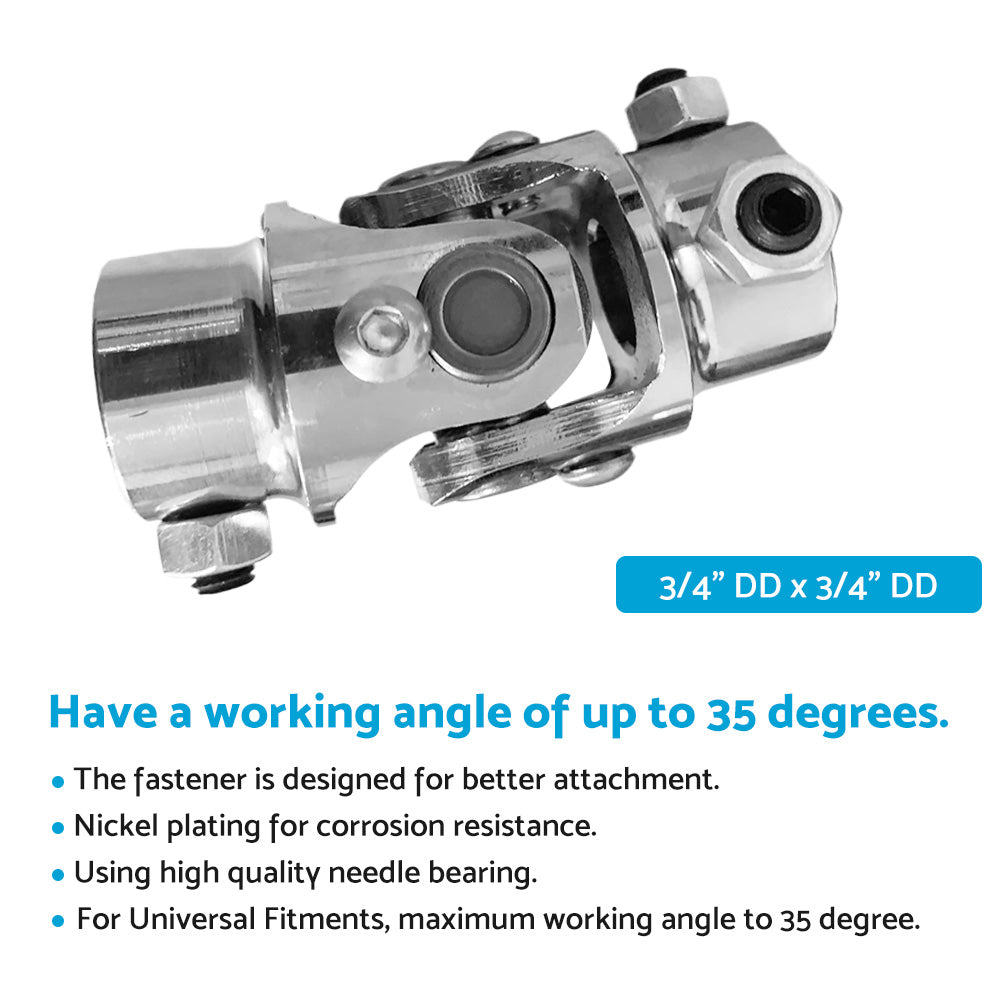 Steering Universal U-Joint 3 or 4 Inch DD To 3 or 4 Inch DD Double D Steel Suitable For Hotrod AU