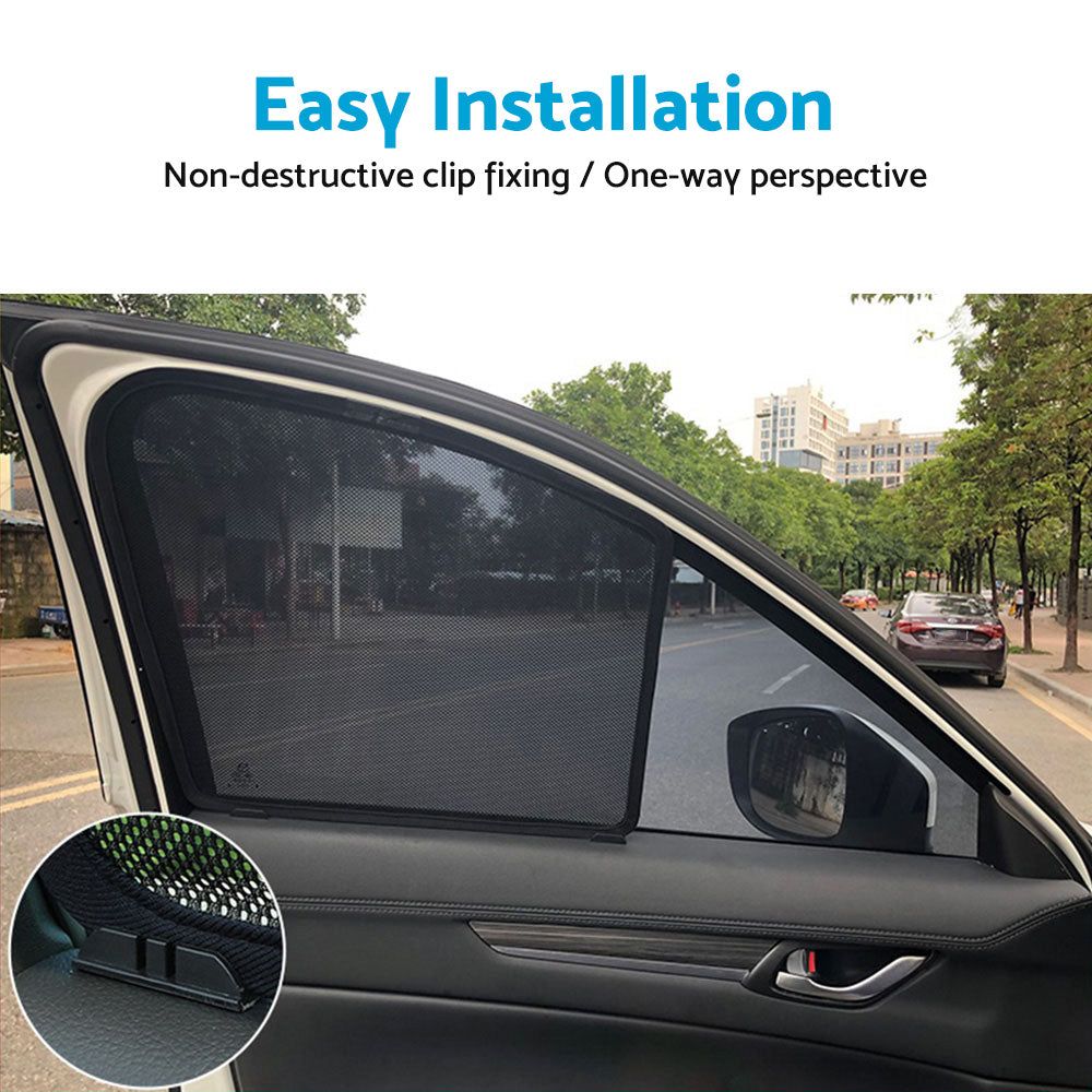 Magnetic Window Sun Shades 2x Suitable For Isuzu D-MAX 2nd Gen / Holden Colorado 2012-2020