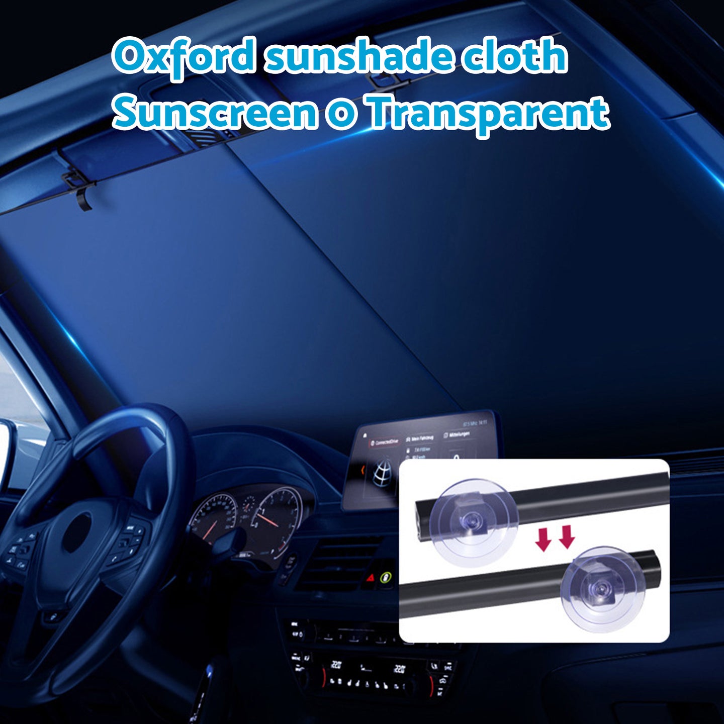 {{ Auto Retractable Sunshade Suitable For Car Windshield w/Automatic Function 2025 }} - Buy Car Parts Online at {{ Kaka Auto Parts }}.
