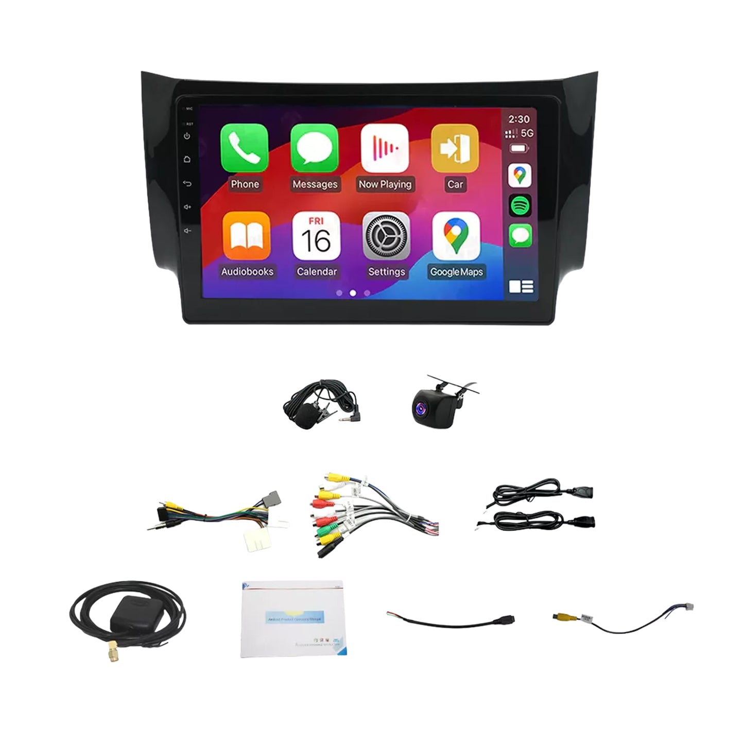 10" Wireless CarPlay Android 13 suitable for Nissan Pulsar 2013-2017 GPS Radio