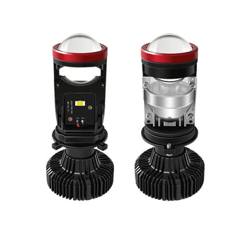 compare product 2x H4 Y7D Bi-LED Mini Lens Car Headlight Lamps 6000K Suitable For Universal Vehicles