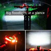 USB Rechargeable LED Bicycle Headlight With Horn and Speedometer Suitable For Bike Front