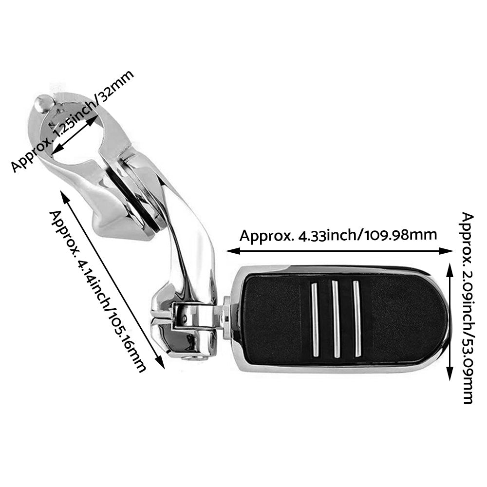 Motorcycle Highway Foot Pegs Suitable For Harley Davidson Street Glide & Road Glide